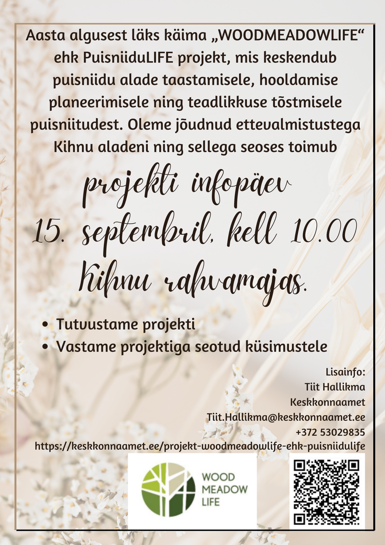 Puisniidu infopäev