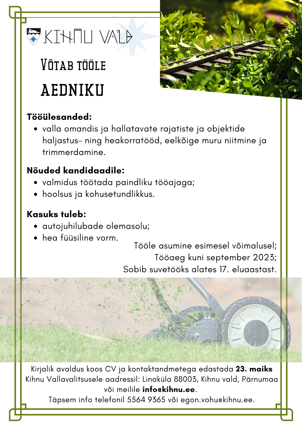 Aedniku kuulutus